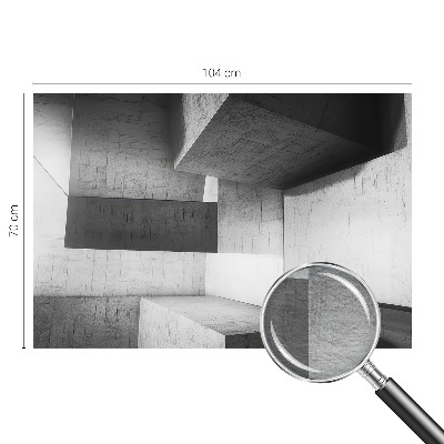 Fototapeta fizelinowa z nadrukiem z motywem geometrycznych rzeźb