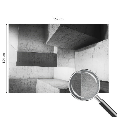 Fototapeta fizelinowa z nadrukiem z motywem geometrycznych rzeźb