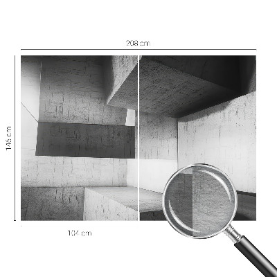 Fototapeta fizelinowa z nadrukiem z motywem geometrycznych rzeźb