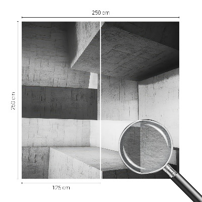 Fototapeta fizelinowa z nadrukiem z motywem geometrycznych rzeźb