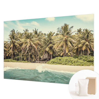 Nowoczesna fototapeta do salonu z motywem plaży tropikalnej