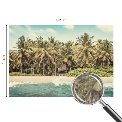 Nowoczesna fototapeta do salonu z motywem plaży tropikalnej
