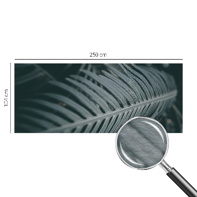 Dekoracyjna fototapeta na ścianę z motywem zielonego liścia