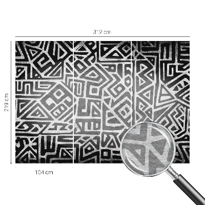 Tapeta fotograficzna fizelinowa z geometrycznym motywem przypominającym labirynt