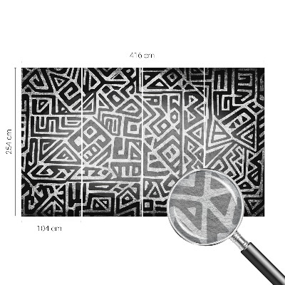 Tapeta fotograficzna fizelinowa z geometrycznym motywem przypominającym labirynt