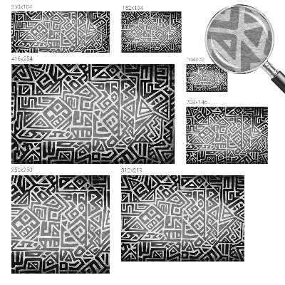 Tapeta fotograficzna fizelinowa z geometrycznym motywem przypominającym labirynt