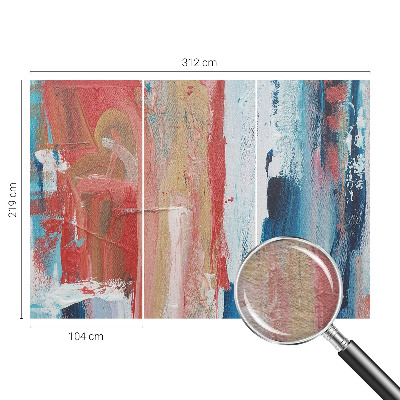 Nowoczesna fototapeta do salonu Kolorowe abstrakcje