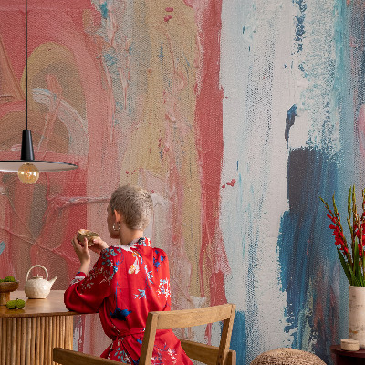 Nowoczesna fototapeta do salonu Kolorowe abstrakcje