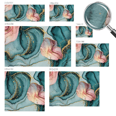 Nowoczesna fototapeta do salonu Artystyczne fale