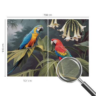 Dekoracyjna fototapeta na ścianę Kolorowe papugi