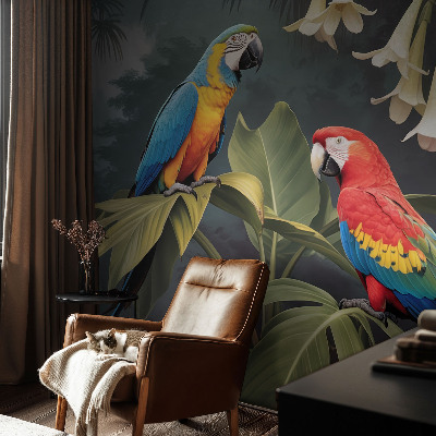 Dekoracyjna fototapeta na ścianę Kolorowe papugi