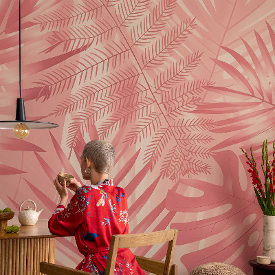 Dekoracyjna fototapeta na ścianę Tropikalne liście