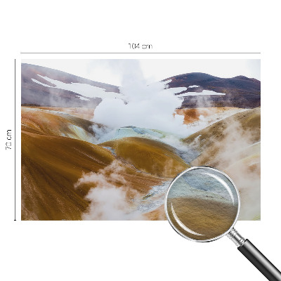 Nowoczesna fototapeta do salonu Wulkaniczne wzgórza