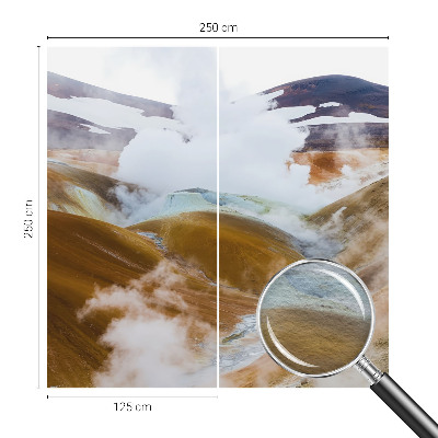 Nowoczesna fototapeta do salonu Wulkaniczne wzgórza