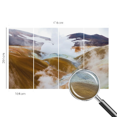 Nowoczesna fototapeta do salonu Wulkaniczne wzgórza