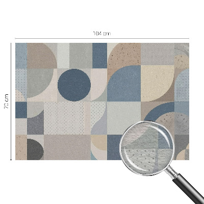 Tapeta fotograficzna z motywem geometrycznej mozaiki