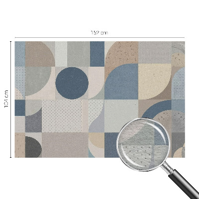 Tapeta fotograficzna z motywem geometrycznej mozaiki