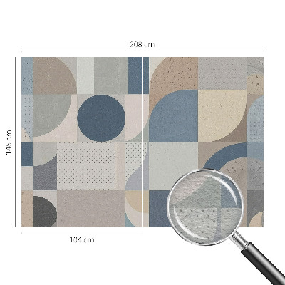 Tapeta fotograficzna z motywem geometrycznej mozaiki