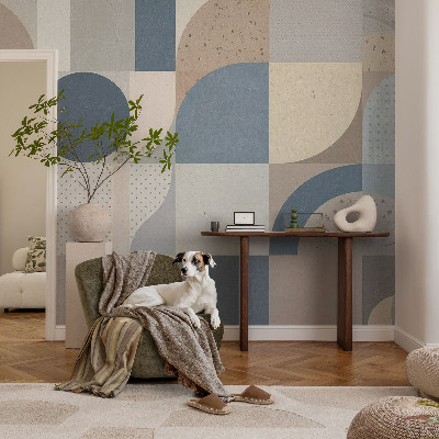 Tapeta fotograficzna z motywem geometrycznej mozaiki