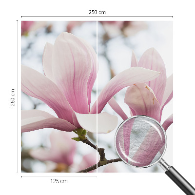 Fototapeta fizelinowa do sypialni z motywem kwitnących magnolii