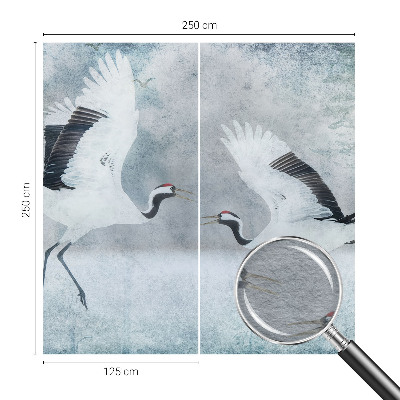 Nowoczesna fototapeta do salonu Nowoczesna fototapeta do salonu Harmonijne żurawie