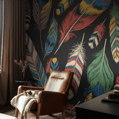 Fototapeta na ścianę Barwne pióra