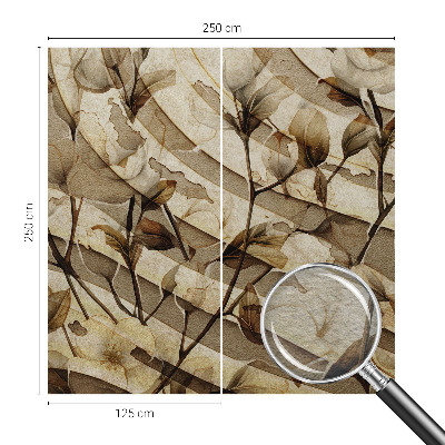 Dekoracyjna fototapeta na ścianę z klasycznym motywem florystycznym