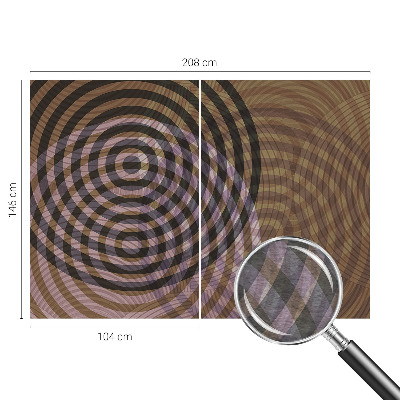 Nowoczesna fototapeta do salonu Hipnotyzujące kręgi