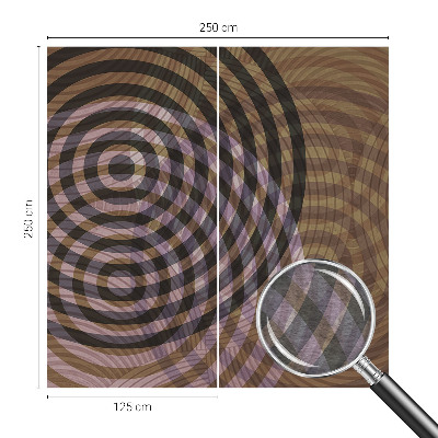 Nowoczesna fototapeta do salonu Hipnotyzujące kręgi