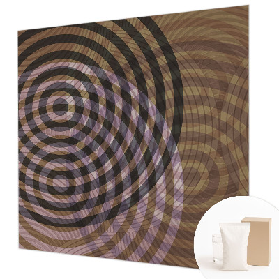 Nowoczesna fototapeta do salonu Hipnotyzujące kręgi