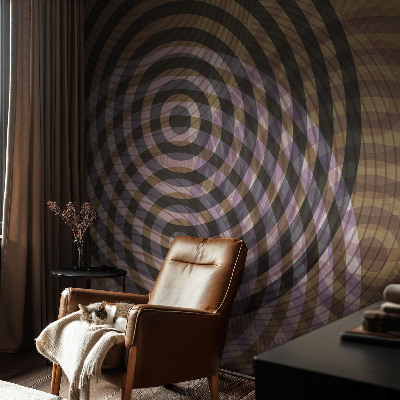 Nowoczesna fototapeta do salonu Hipnotyzujące kręgi