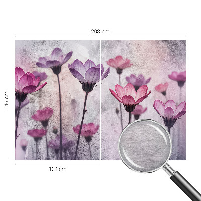 Fototapeta fizelinowa z nadrukiem Pastelowe kwiaty