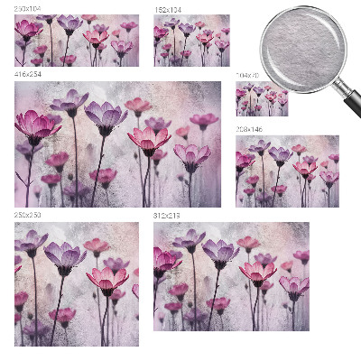 Fototapeta fizelinowa z nadrukiem Pastelowe kwiaty