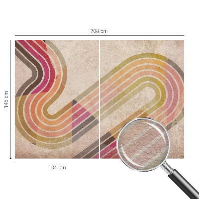 Fototapeta na ścianę z geometrycznym wzorem linii