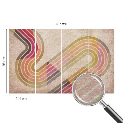 Fototapeta na ścianę z geometrycznym wzorem linii