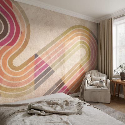Fototapeta na ścianę z geometrycznym wzorem linii