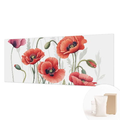 Nowoczesna fototapeta do salonu Czerwone maki