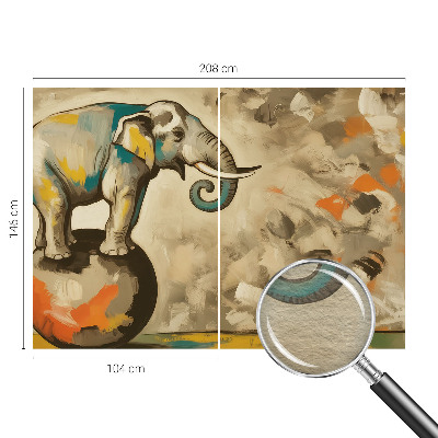 Fototapeta fizelinowa do sypialni Abstrakcyjny słoń