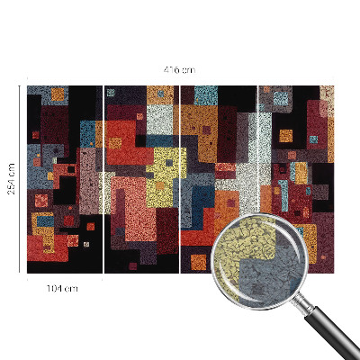 Nowoczesna fototapeta do salonu Kolorowe kształty