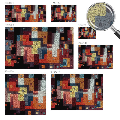 Nowoczesna fototapeta do salonu Kolorowe kształty