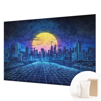 Fototapeta fizelinowa z nadrukiem Fototapeta fizelinowa z nadrukiem Futurystyczny pejzaż