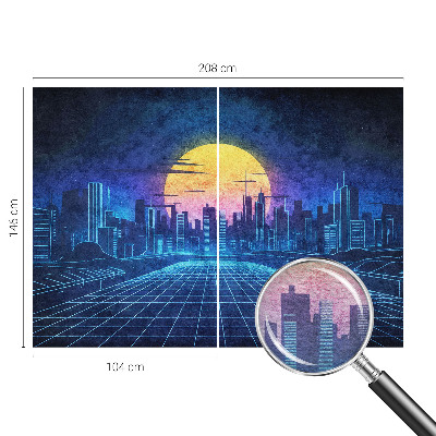 Fototapeta fizelinowa z nadrukiem Futurystyczny pejzaż