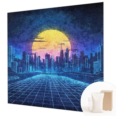 Fototapeta fizelinowa z nadrukiem Futurystyczny pejzaż