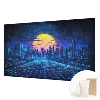 Fototapeta fizelinowa z nadrukiem Futurystyczny pejzaż