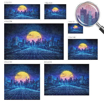 Fototapeta fizelinowa z nadrukiem Futurystyczny pejzaż