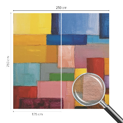 Tapeta fotograficzna z motywem barwnych prostokątów