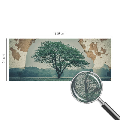 Dekoracyjna fototapeta na ścianę z motywem samotnego drzewa