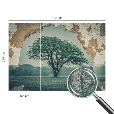 Dekoracyjna fototapeta na ścianę Drzewo samotne