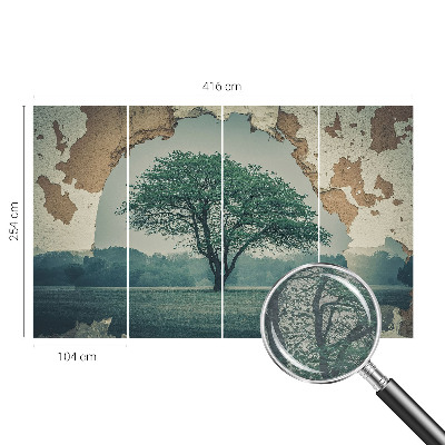 Dekoracyjna fototapeta na ścianę Drzewo samotne