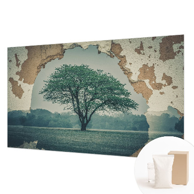 Dekoracyjna fototapeta na ścianę Drzewo samotne